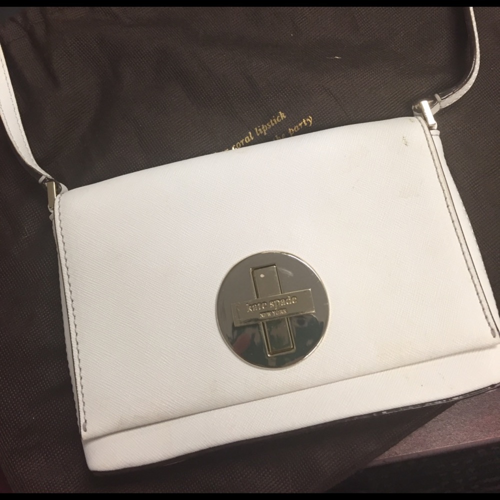 Kate spade white satchel