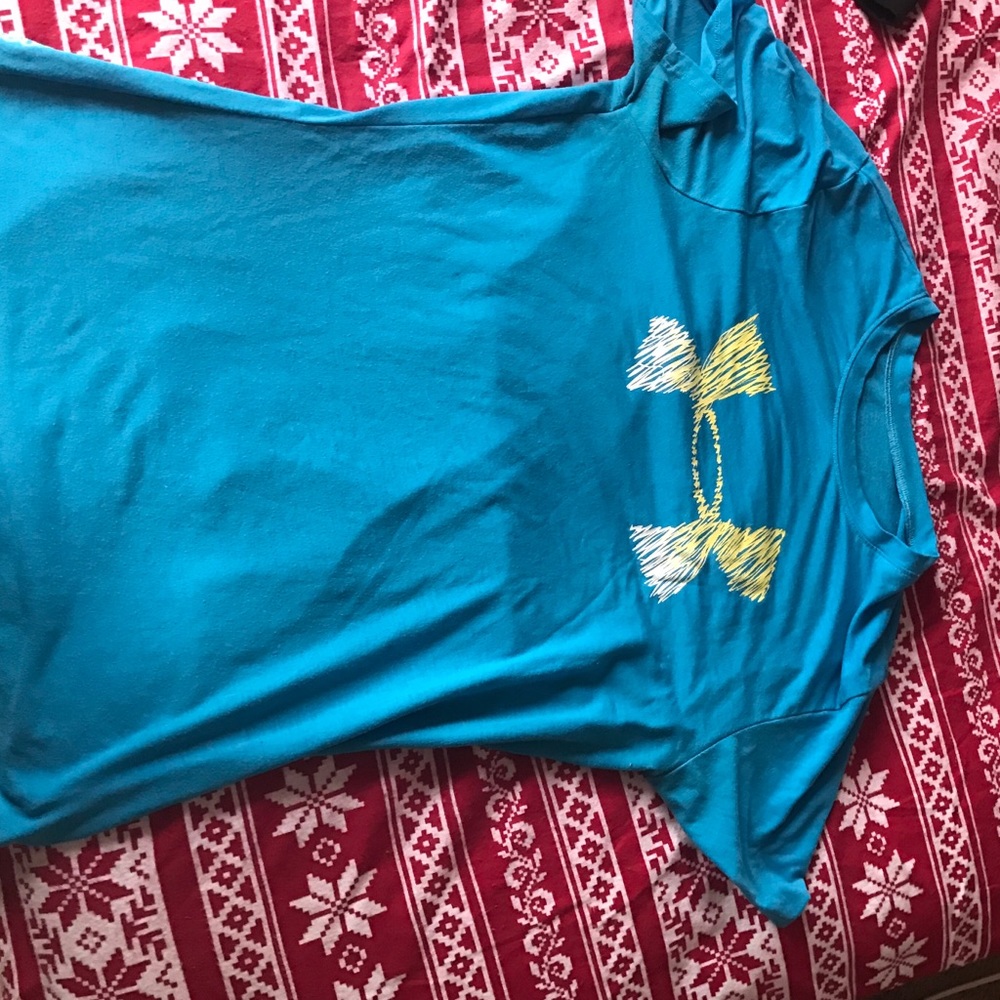 Blue under armor shirt