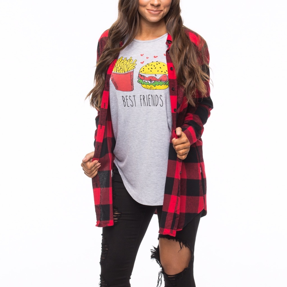 Buffalo Plaid Flannel Tunic
