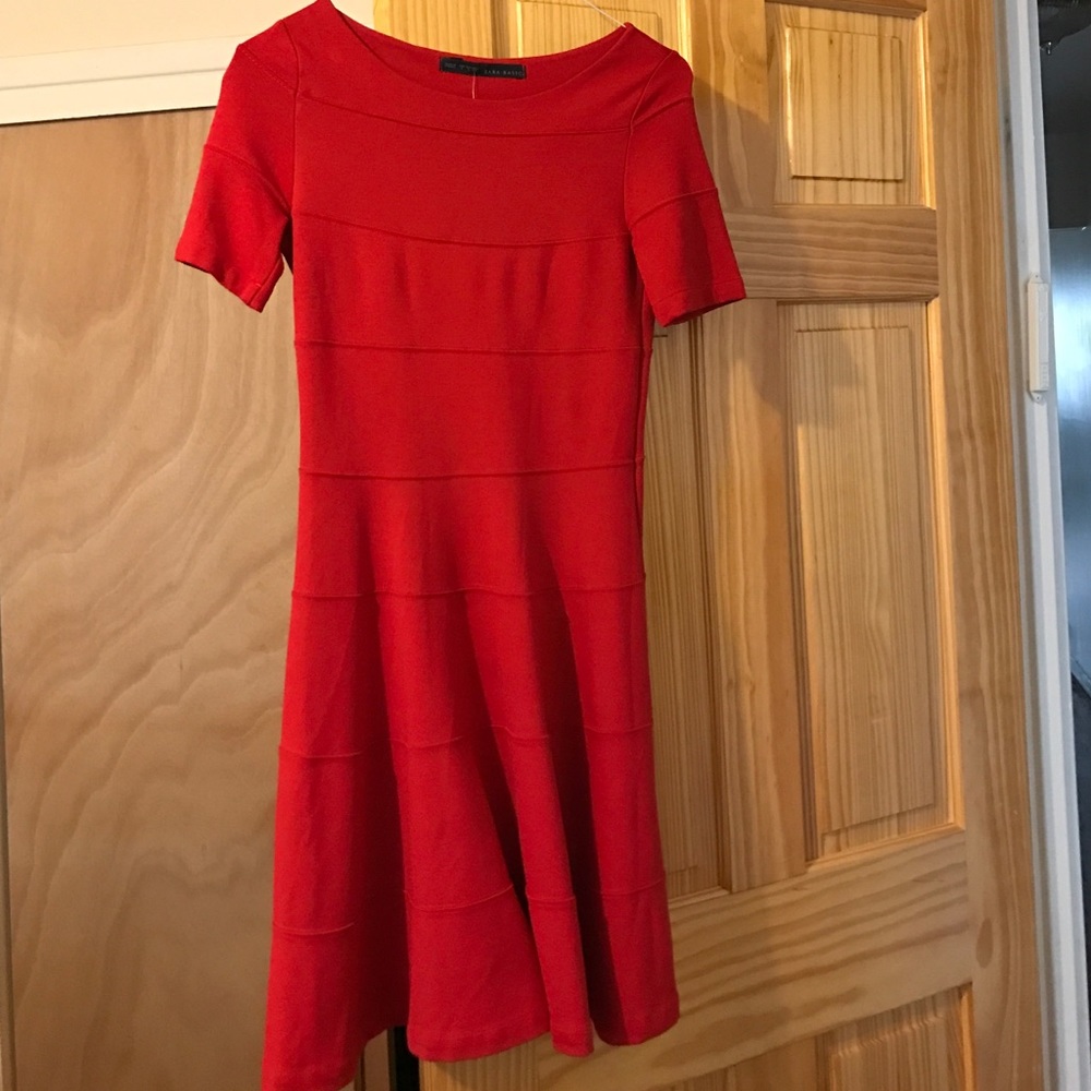 Zara red dress