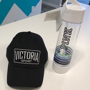 Victoria's Secret Sport Hat & Water Bottle