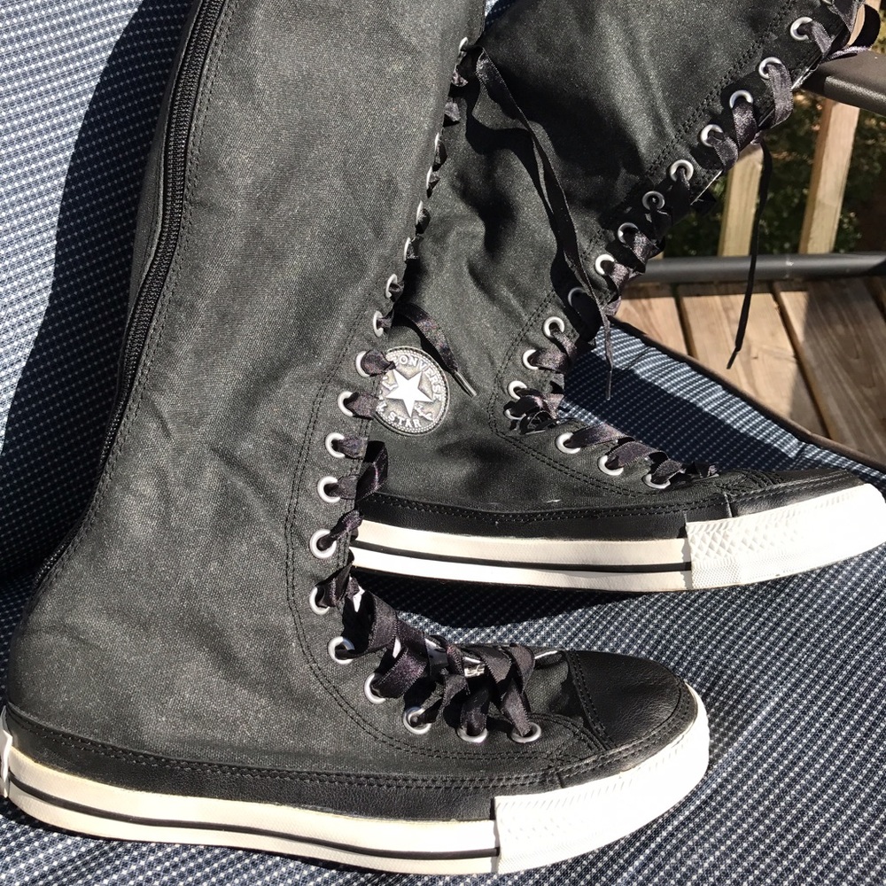 Converse knee high sneakers. Perfect condition!