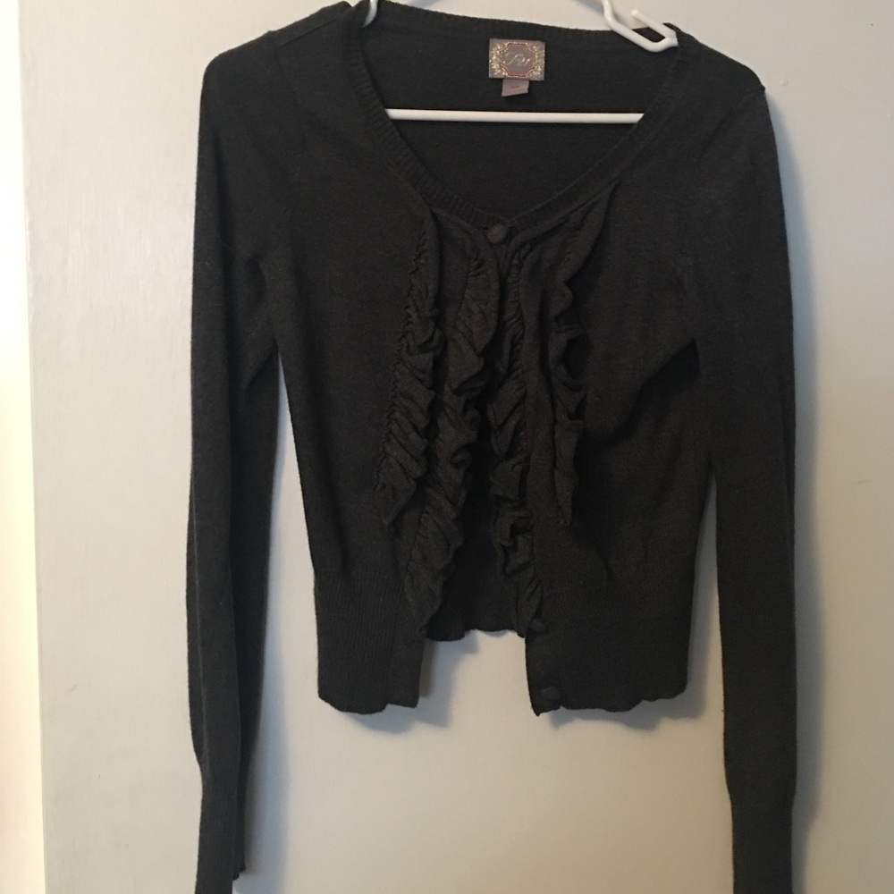Ruffle cardigan