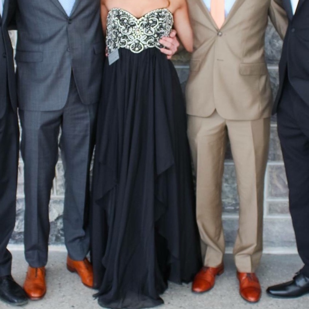 Sherri Hill black formal gown