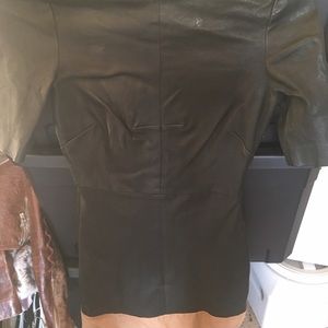 Leather dress