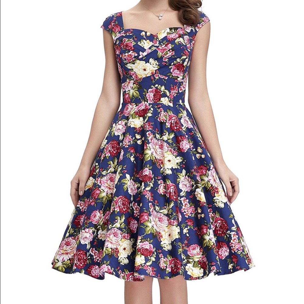 50's Pin Up Retro Dress