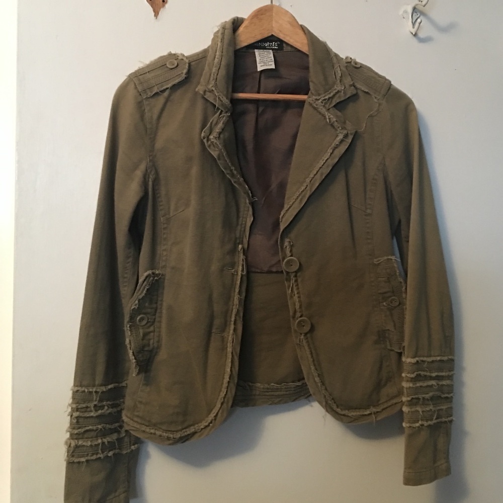 Army green blazer