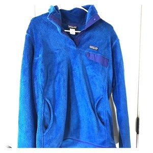 Women's XL Royal Blue Patagonia Snap-T Pullover