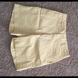Southern tide yellow mens shorts