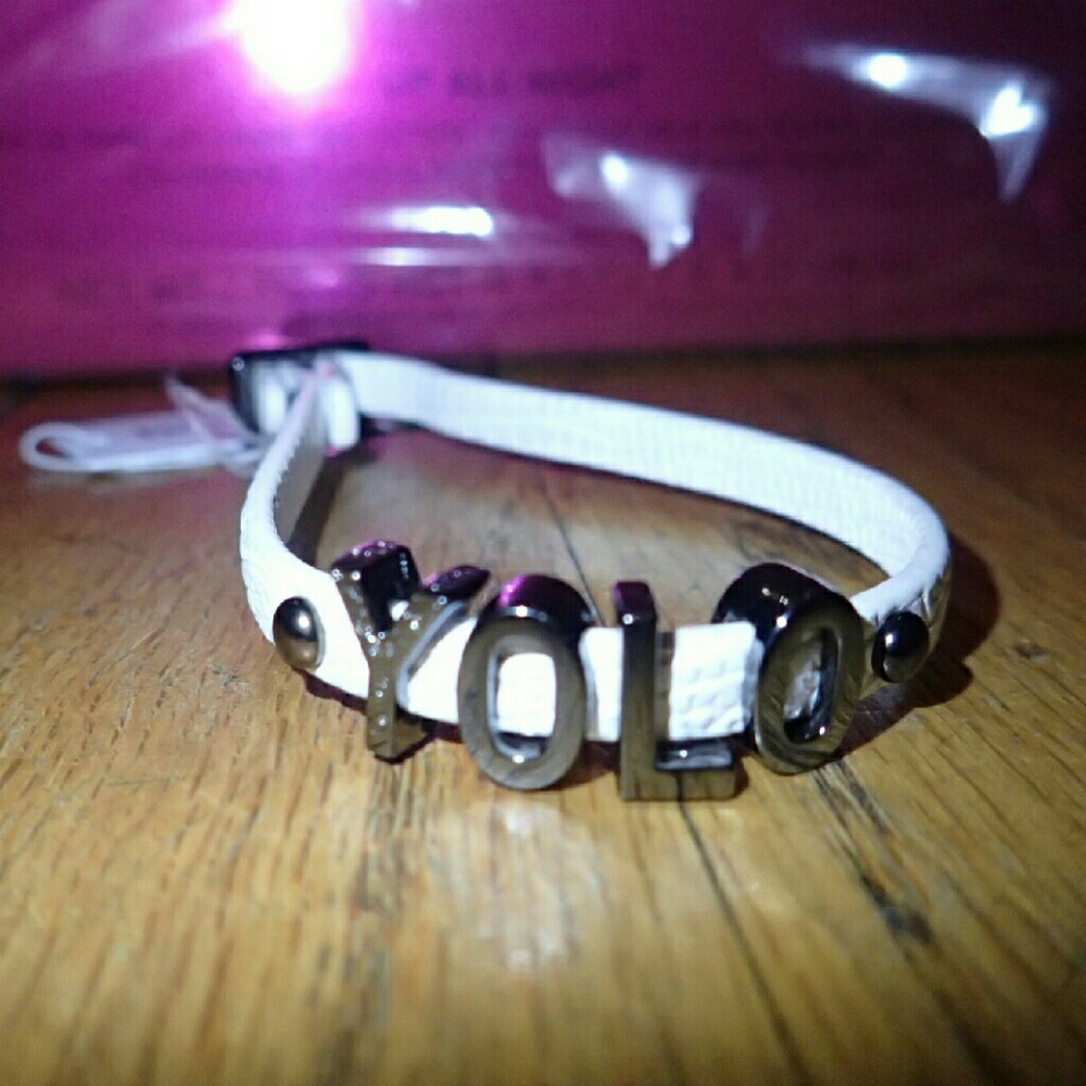 BCBGeneration YOLO White Bracelet - NWT