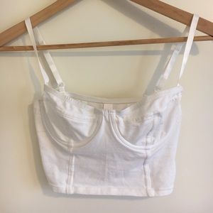 American Apparel Cotton Underwire Bustier
