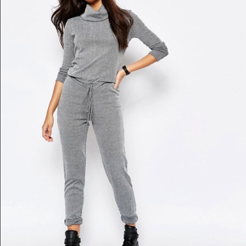 Missguided Jersey Drawstring Jumpsuit