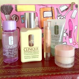 🔴Clinique Bundle with Cosmetic Bag