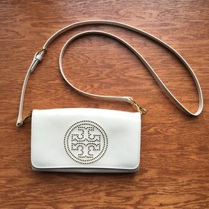 Tory Burch White Patent Leather Crossbody