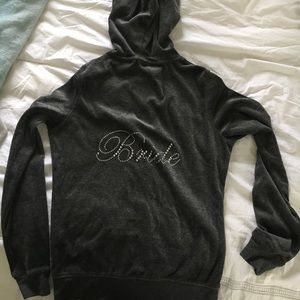 Bride velour sweatsuit