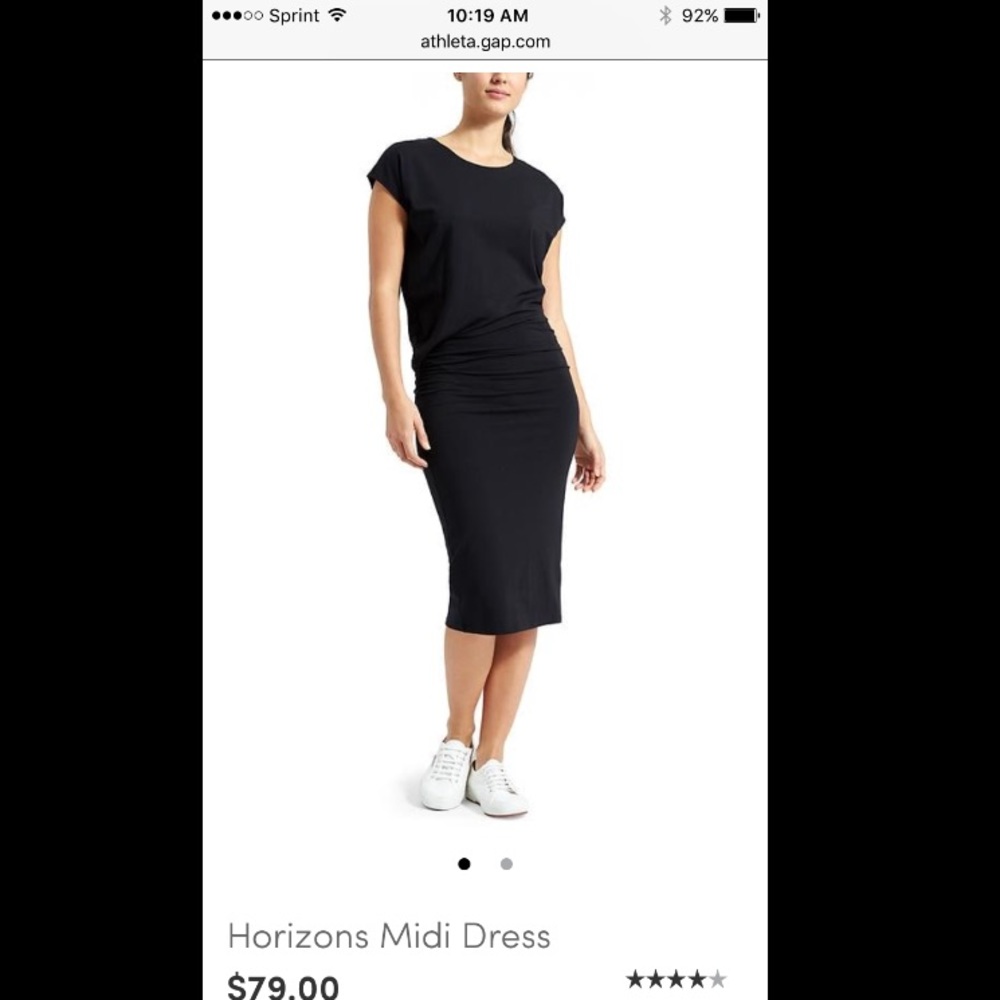 Athleta black dress