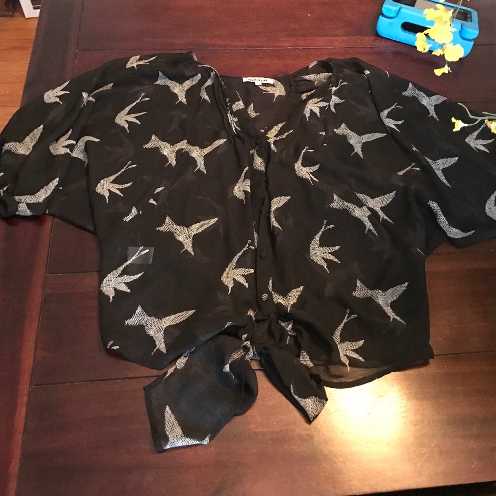 Daniel Rainn bird blouse