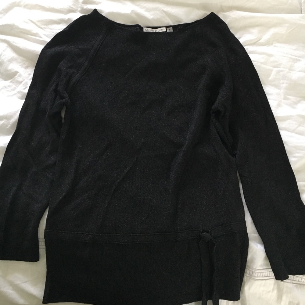 Black semi sheer tunic