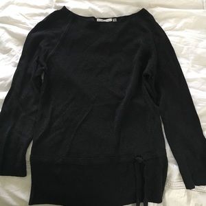 Black semi sheer tunic