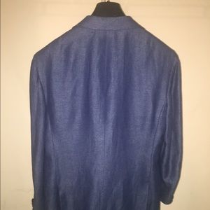 KITON Blue Woven Sports Coat.  Only Worn Once!