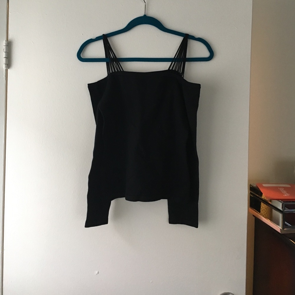 Black off the shoulder sweater