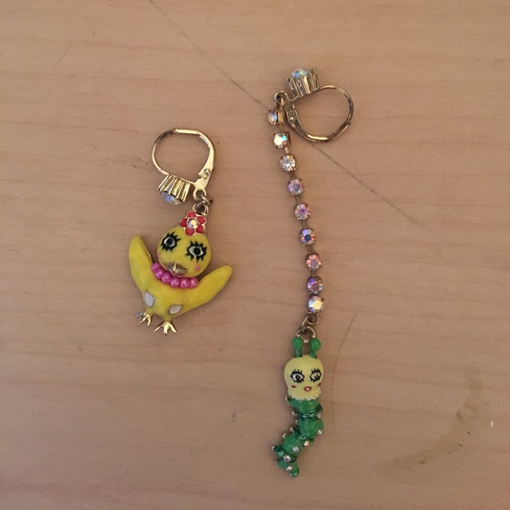 Unique Betsey Johnson earrings