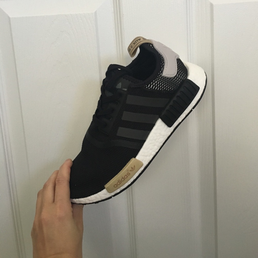 Adidas NMD R1 In Black Mesh! Size 8.5