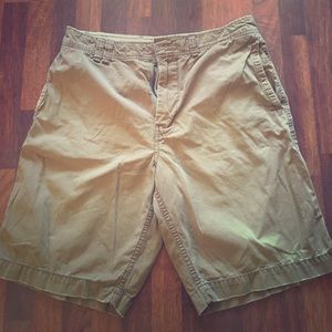 AE dark khaki shorts