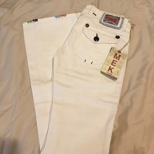 White MEK jeans