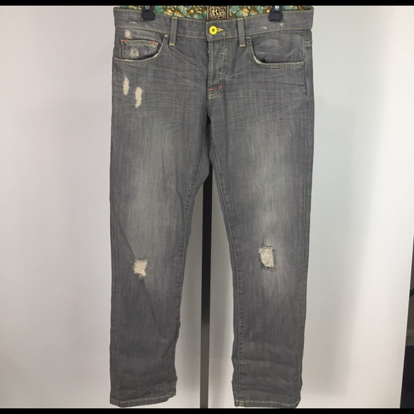 Rich & Skinny Gray Distressed Jeans Size 28 - Picture 1 of 6