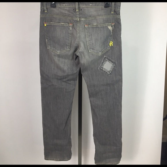 Rich & Skinny Gray Distressed Jeans Size 28 - Picture 4 of 6