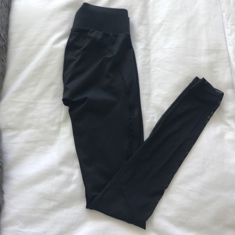Mesh workout pants! High-waist