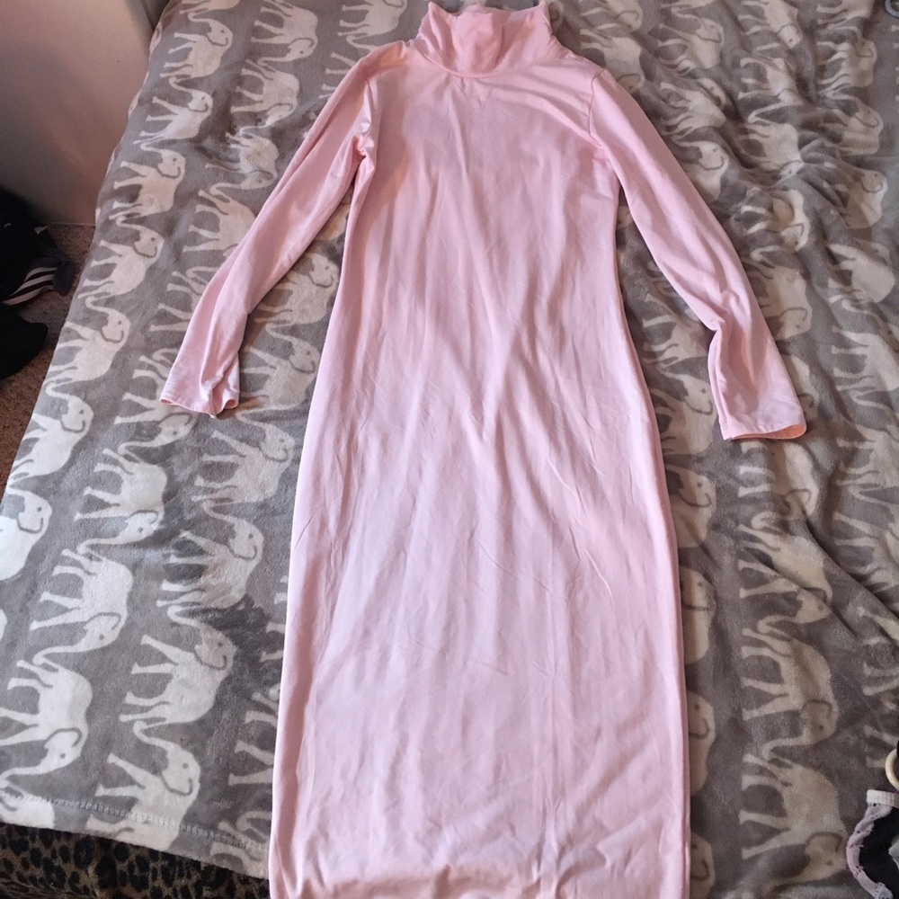 long sleeve ankle dress