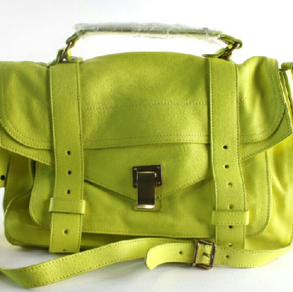 Proenza Schouler PS1 Yellow Leather Satchel