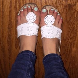 White jack rogers sandals