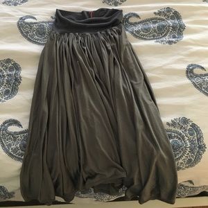 Hardtail slouchy skirt