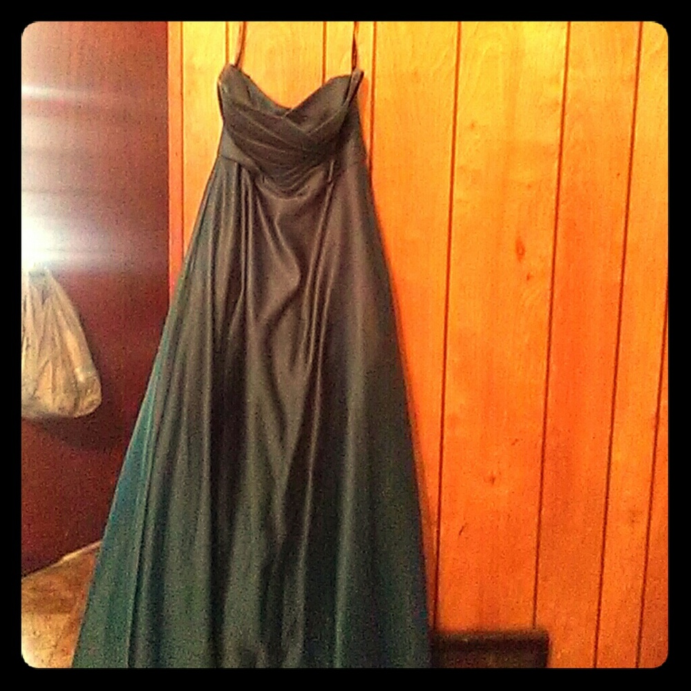 Aqua blue wedding dress