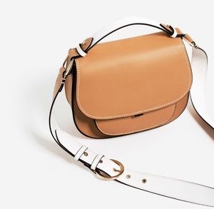 Zara Contrast strap Crossbody bag