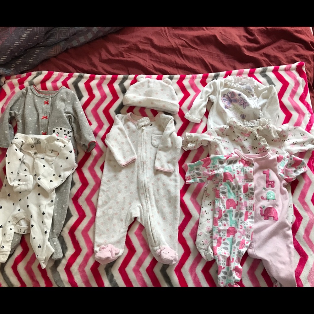 Newborn girls pjs