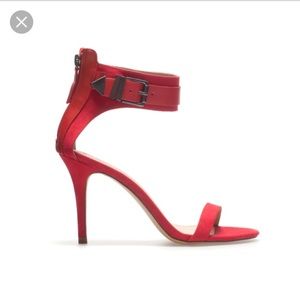 Zara red heels