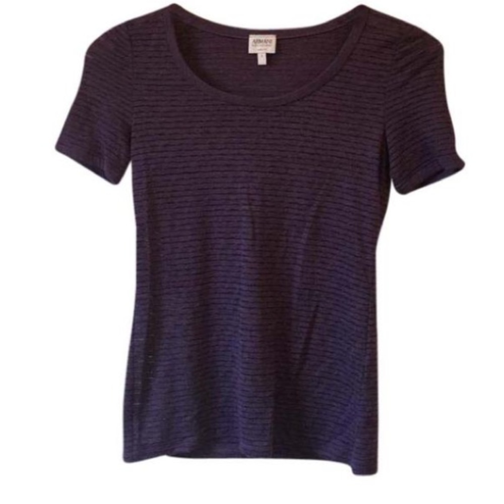 Armani scoop neck short sleeve shirt