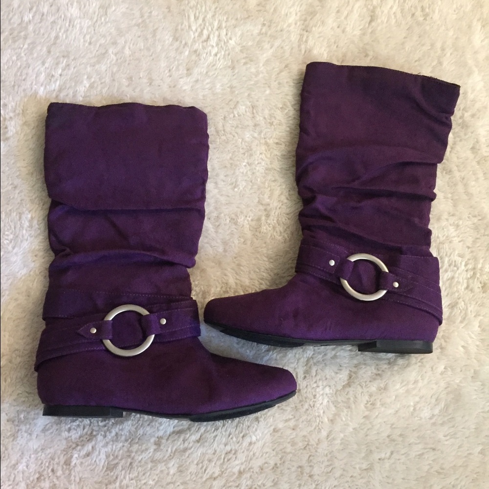 Brand New Qupid Purple Boots