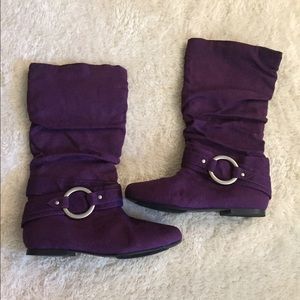 Brand New Qupid Purple Boots