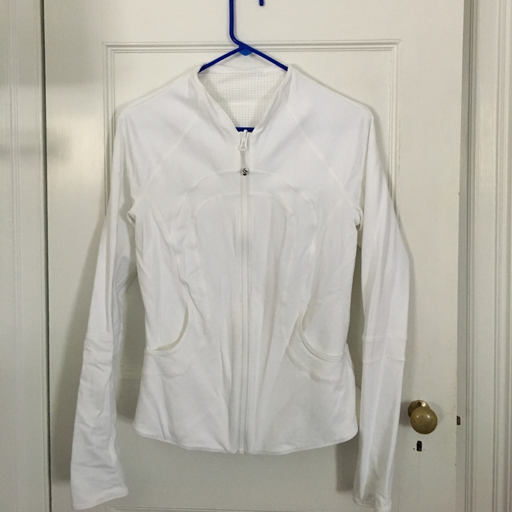Lulu Lemon Reversible White Zip Up