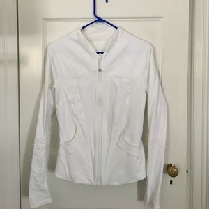 Lulu Lemon Reversible White Zip Up