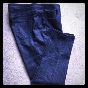 Straight Leg Dark Jeans