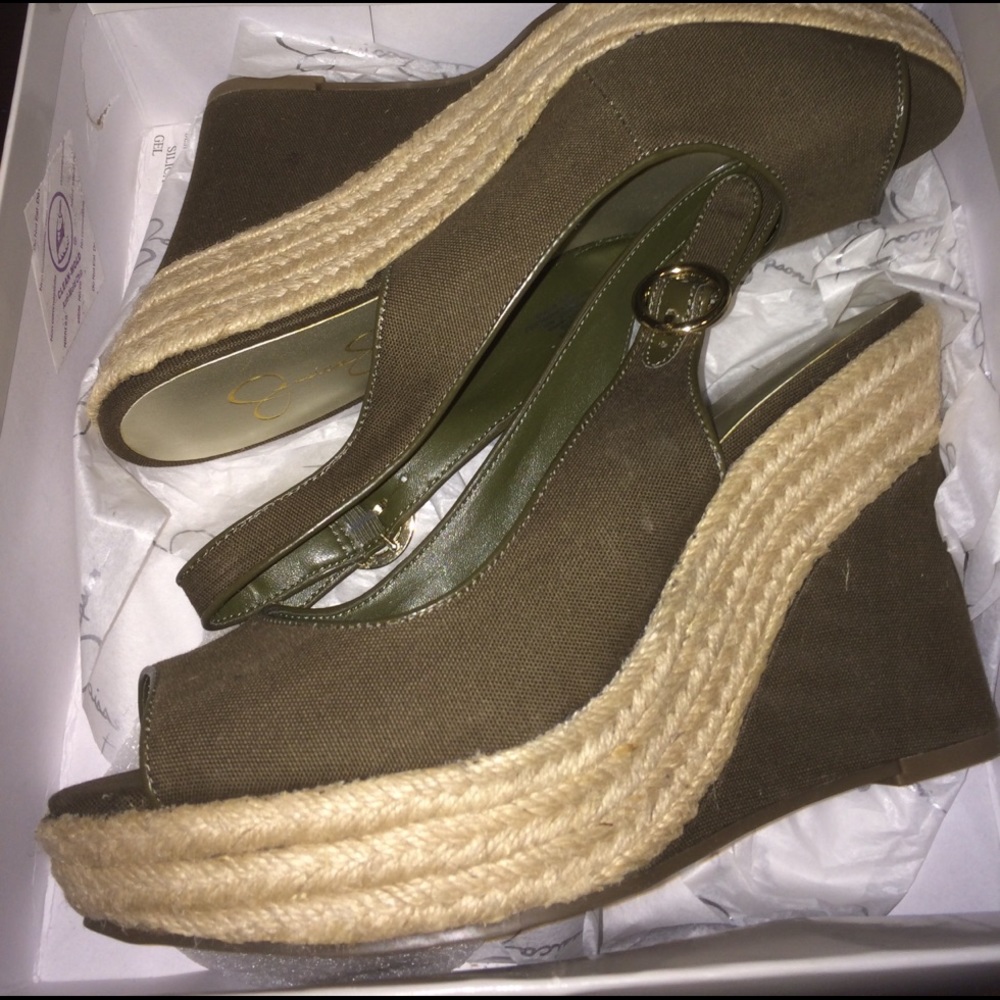Jessica Simpson wedges never worn