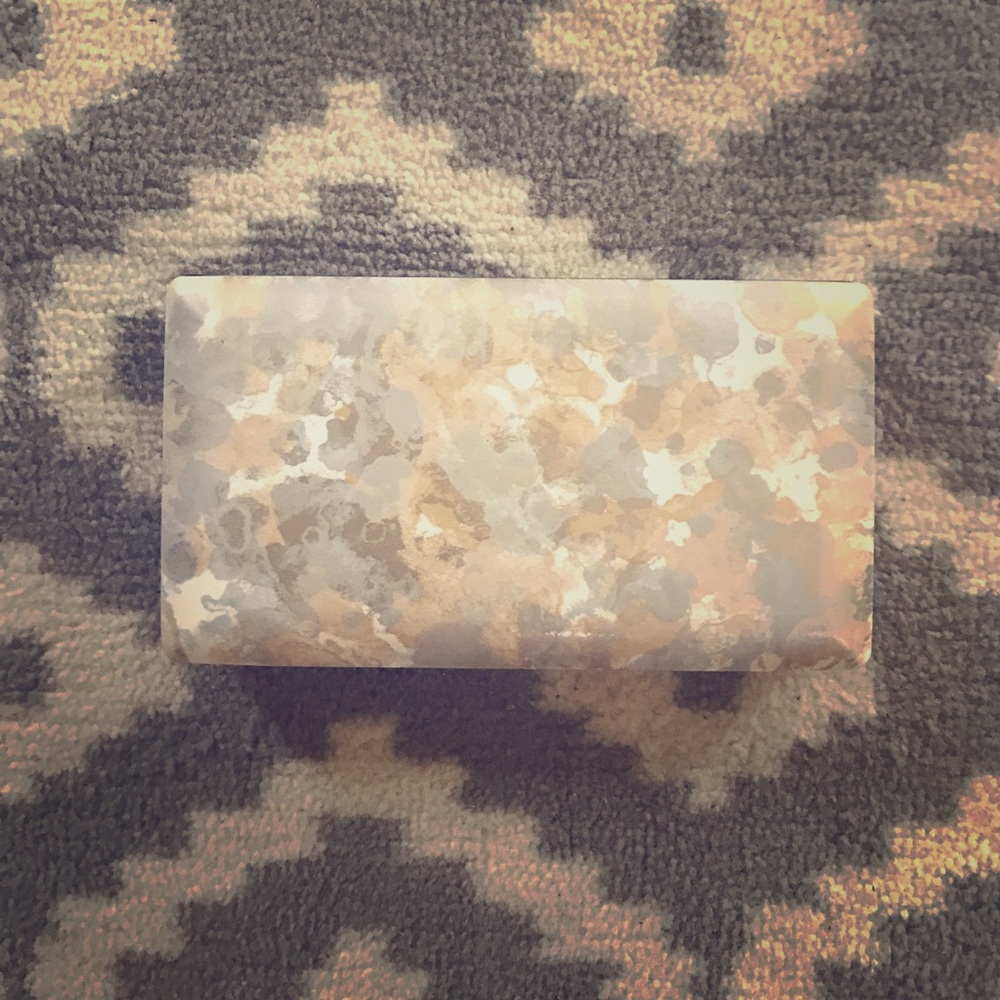 Beautiful Watercolor vintage clutch/earring case