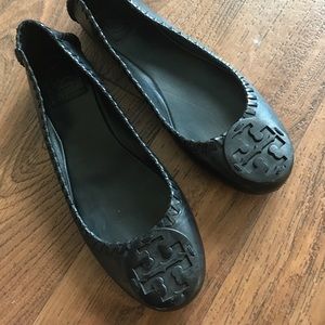 Tory burch black flats
