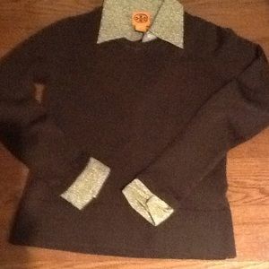 Tory Burch attached color sweater